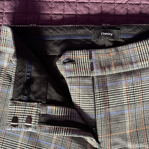 Plaid will pants, size 2, Theory - Picture 3 of 3
